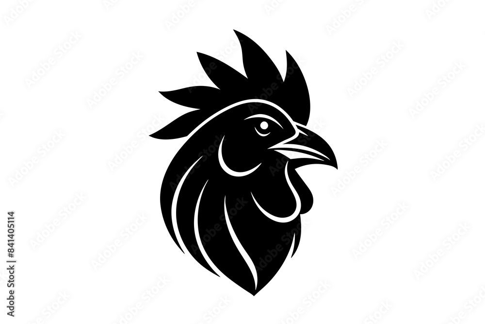 rooster head logo vector silhouette rooster head logo vector silhouette
