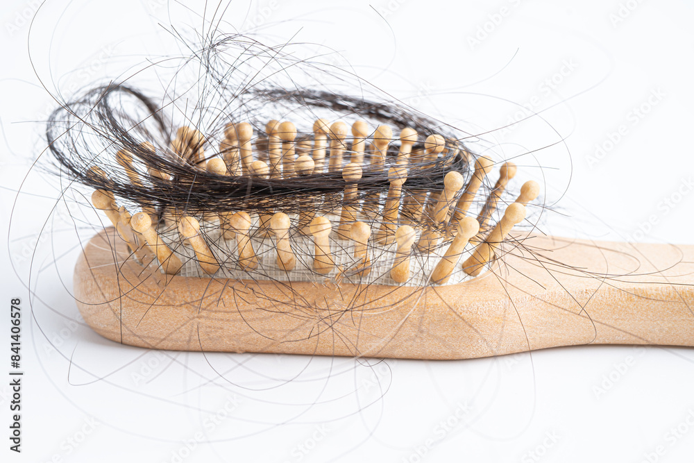 Hair loss fall with comb bush serious problem health, beauty and cosmetic concept. Hair loss fall with comb bush serious problem health, beauty and cosmetic concept.
