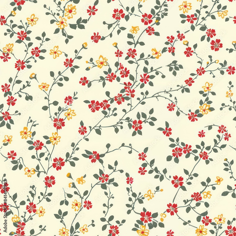 Seamless delicate little flowers pattern decorative Seamless delicate little flowers pattern decorative