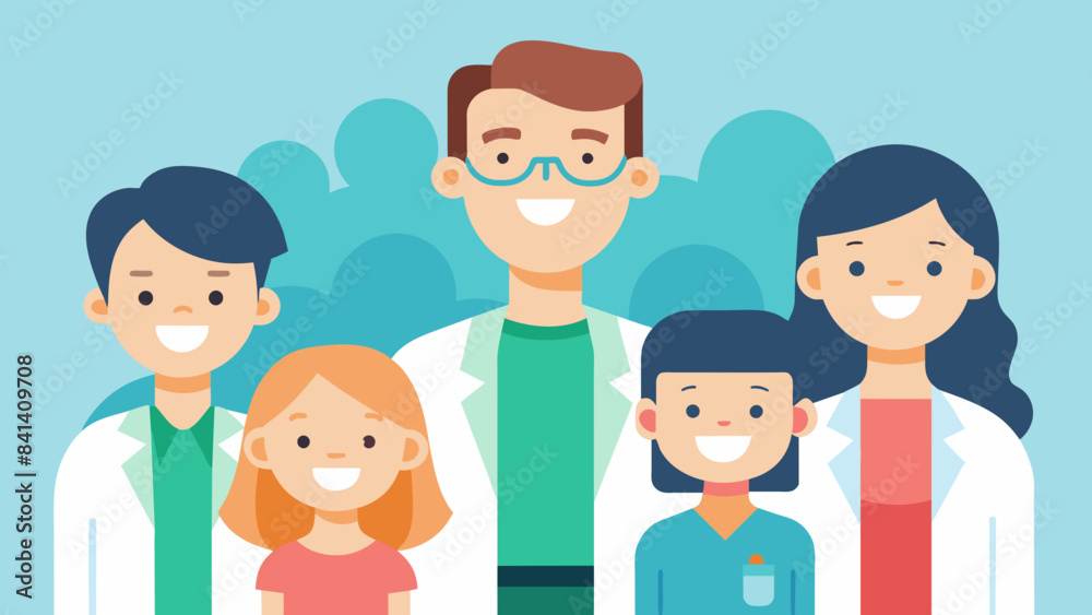 family dentist vector illustration family dentist vector illustration