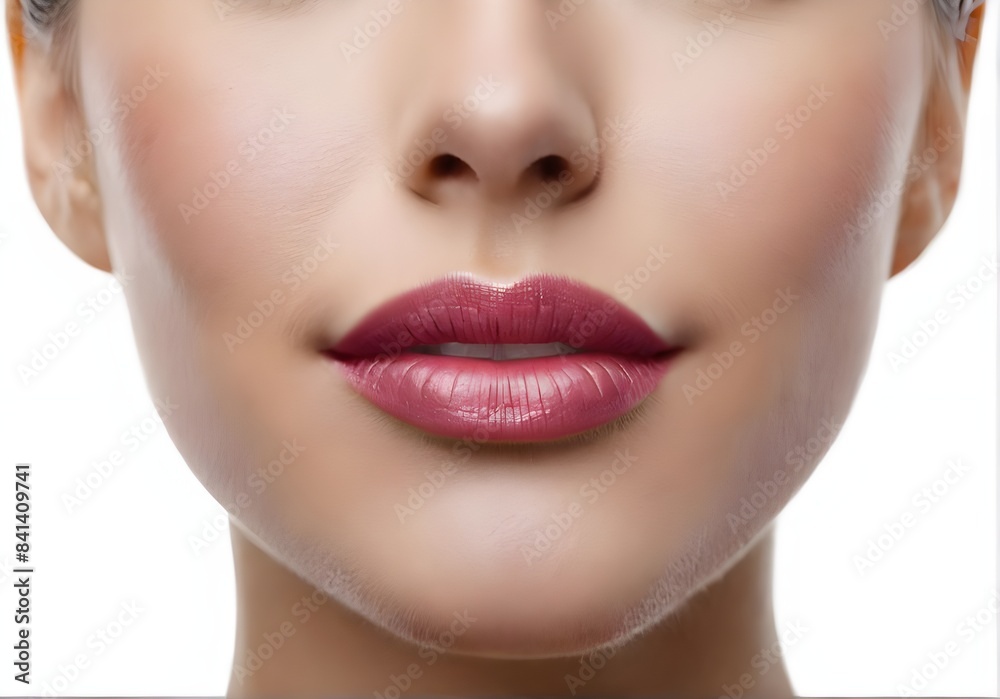 Lips, Woman Face Mouth Beauty, Beautiful Skin Full Lip Closeup Lips, Woman Face Mouth Beauty, Beautiful Skin Full Lip Closeup
