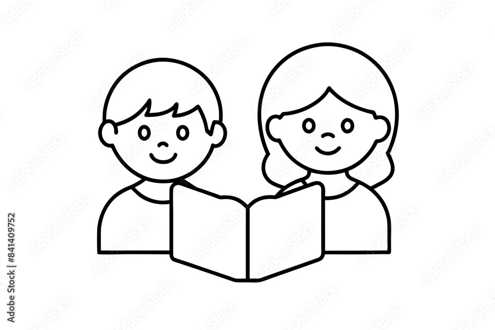 english courses for children silhouette vector illustration english courses for children silhouette vector illustration