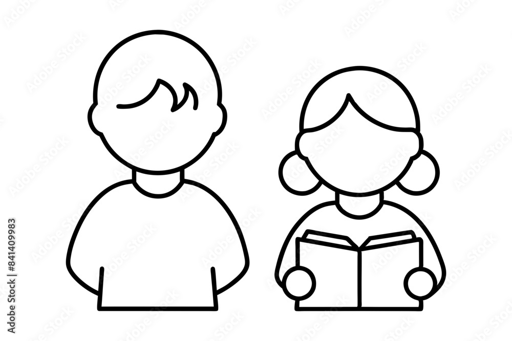 english courses for children silhouette vector illustration english courses for children silhouette vector illustration