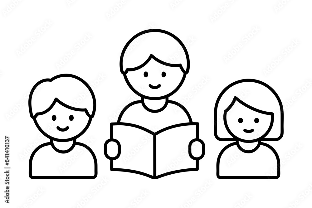 english courses for children silhouette vector illustration english courses for children silhouette vector illustration