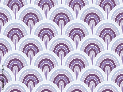 Cool peacock feather vector seamless pattern. Cheerful snakeskin texture.