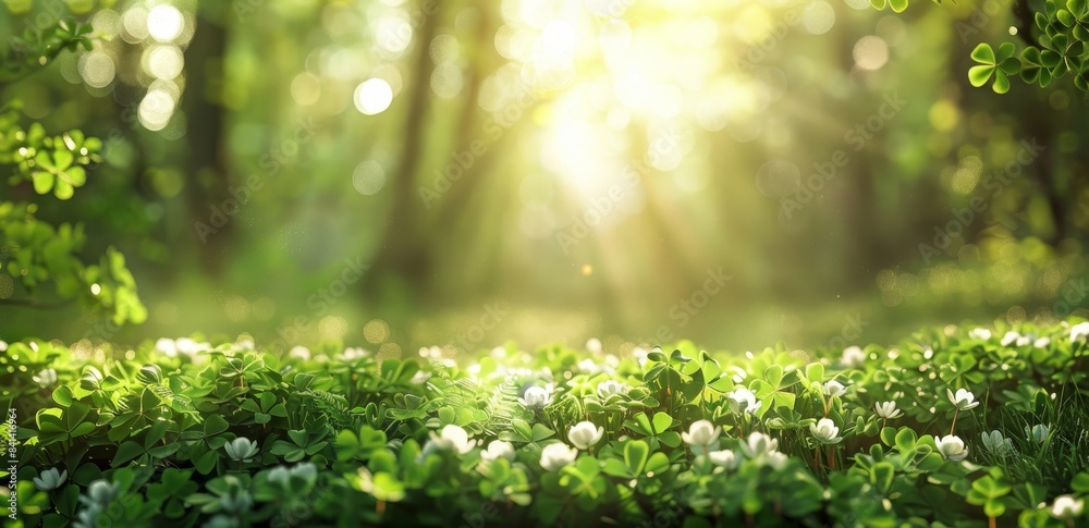 Flowering anemones in spring on a forest background in sunlight in nature. Primroses blooming in the forest foreground, soft selective focus. Flowering anemones in spring on a forest background in sunlight in nature. Primroses blooming in the forest foreground, soft selective focus.