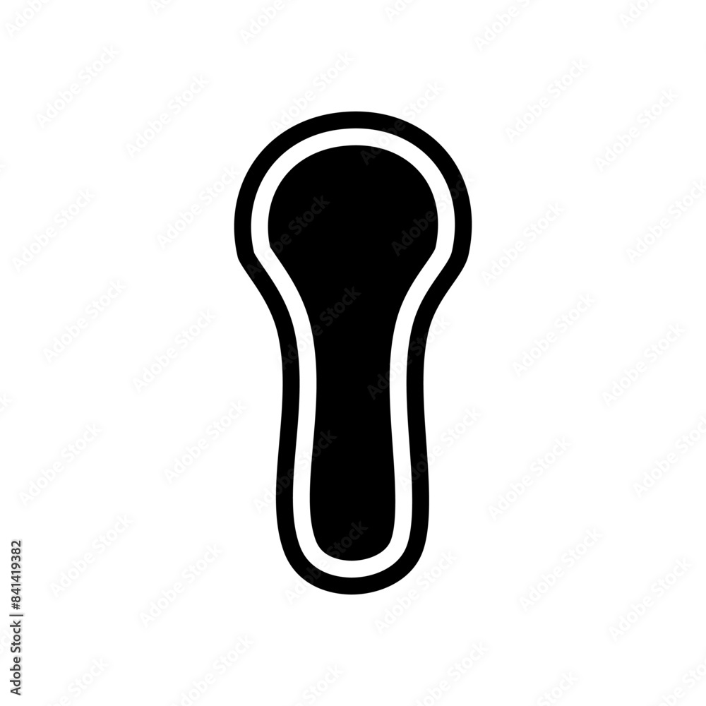 Keyhole vector icon. Lock illustration sign. Key symbol or logo.
