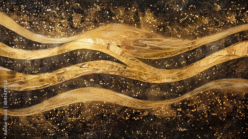 Golden festive background. Generative AI Golden festive background. Generative AI