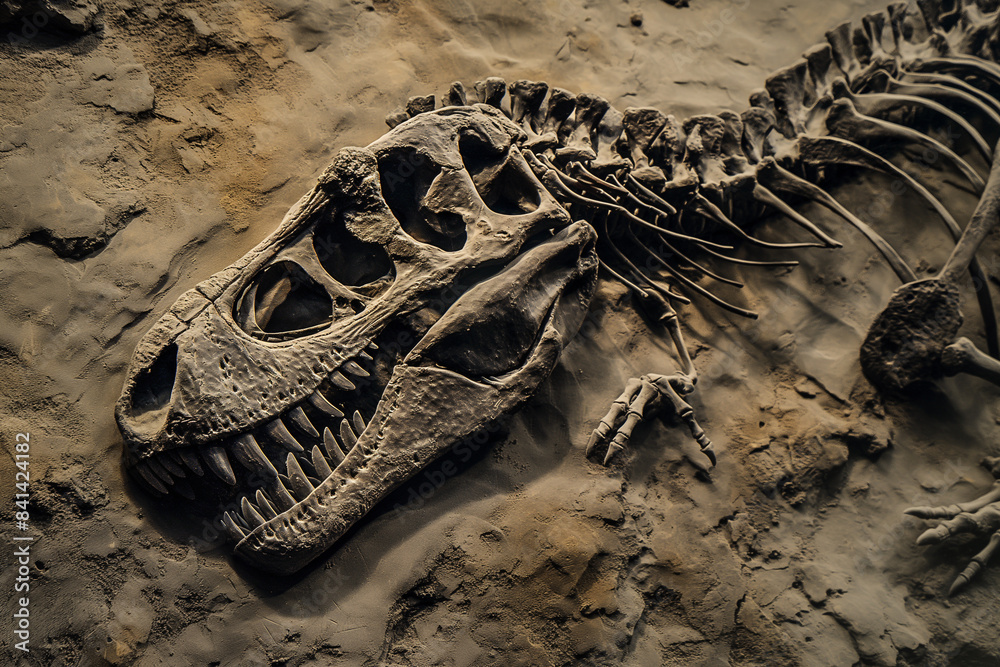 Fototapeta premium Dinosaur fossils found by archaeologists