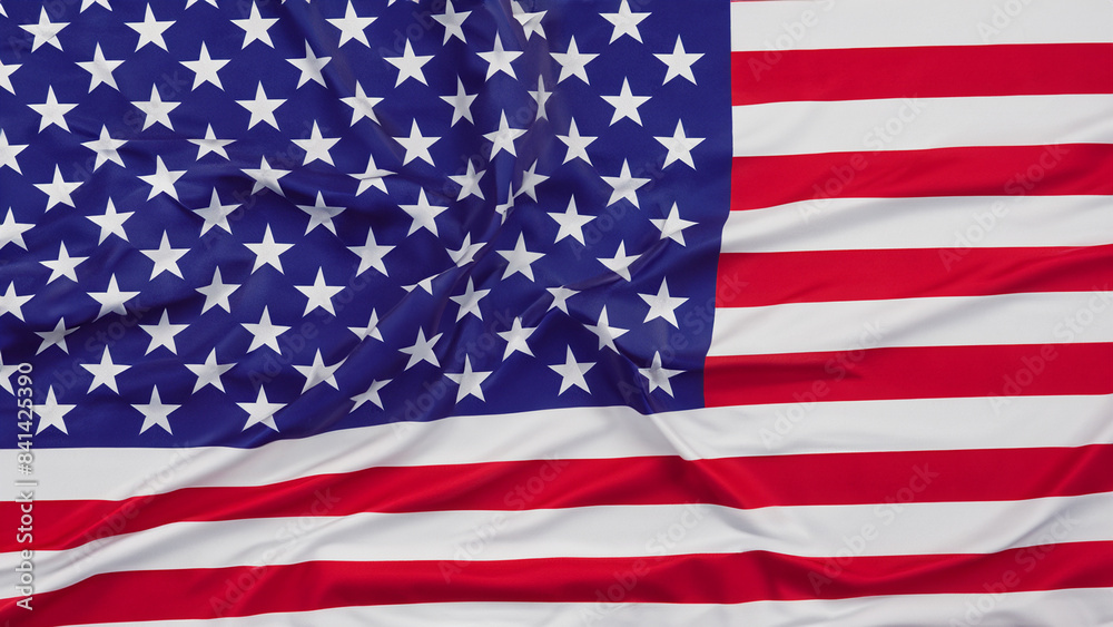 Naklejka premium American Independence day background with american flag