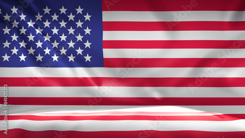  American Independence day background with american flag 