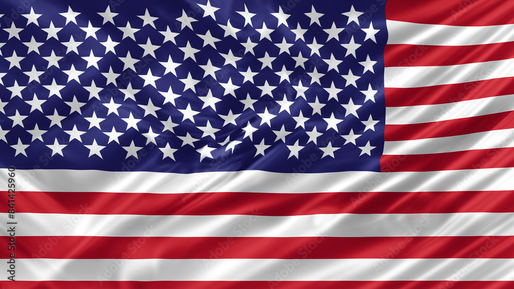 Naklejka premium American Independence day background with american flag 