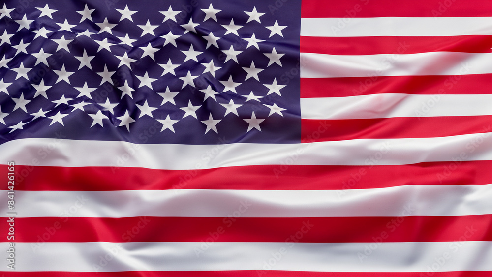 Fototapeta premium American Independence day background with american flag 