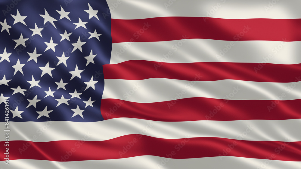 Fototapeta premium American Independence day background with american flag 