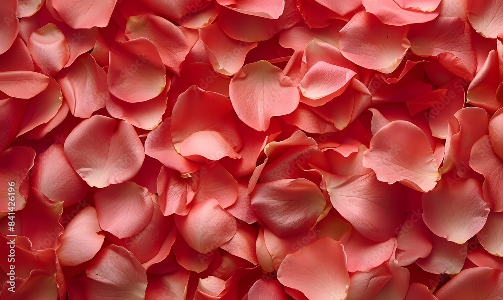 Soft hue of rose petals accentuating the symbolism of matrimonial bonds, Generative AI