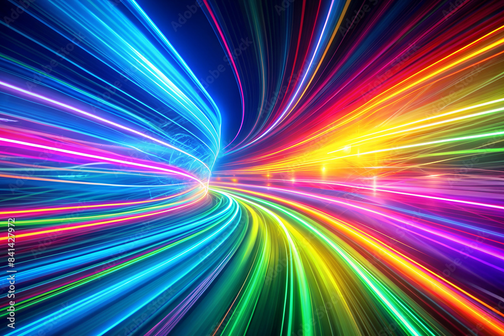 Vibrant abstract speed neon lines background. Vibrant abstract speed neon lines background.