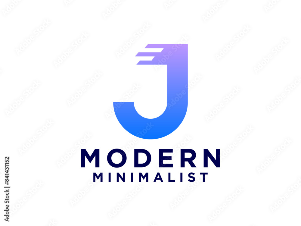Abstract Initial Letter J Logo. Abstract Initial Letter J Logo.