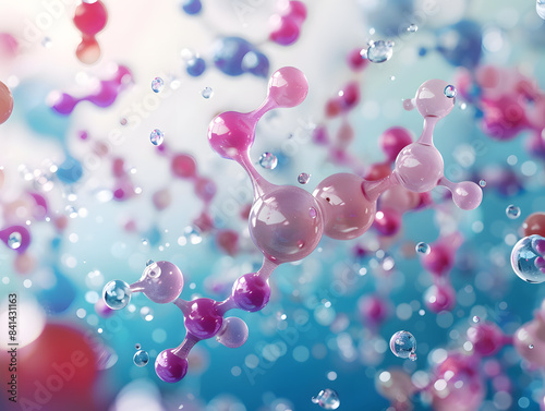 Oxygen molecules interacting in a chemical reaction