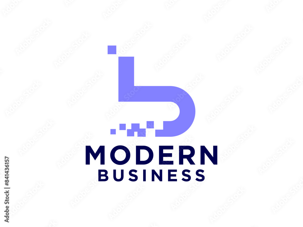 Abstract letter B modern logo design. Abstract letter B modern logo design.
