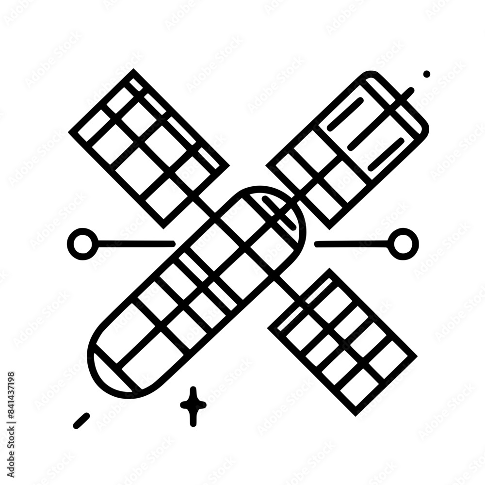 Satellite Single Icon Satellite Single Icon