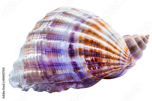 pastel seashell isolated on transparent background