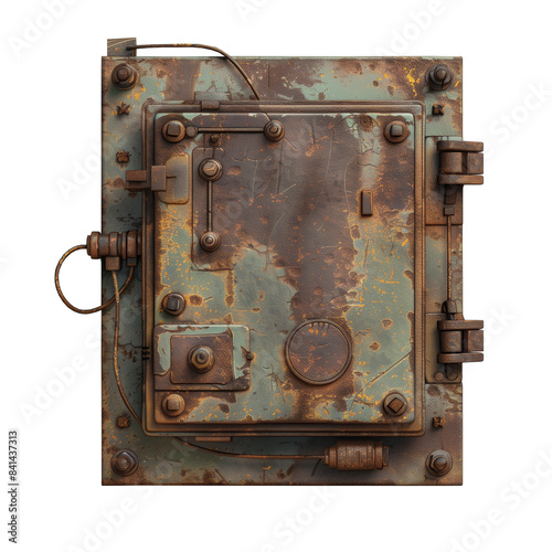 Rusty metal fusebox