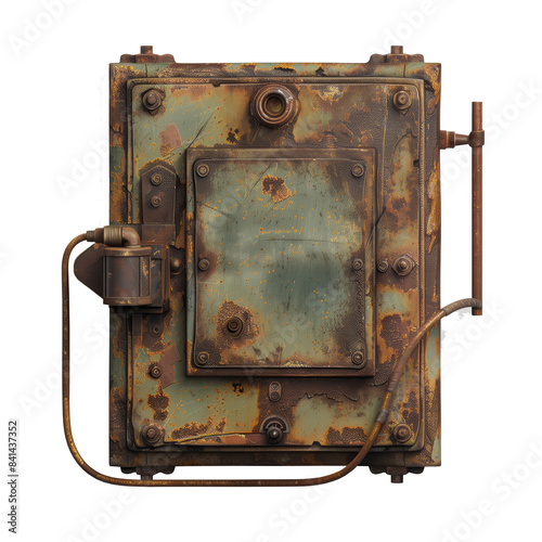Vintage fusebox with locked hatch