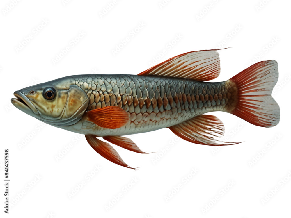 arowana fish on white background arowana fish on white background