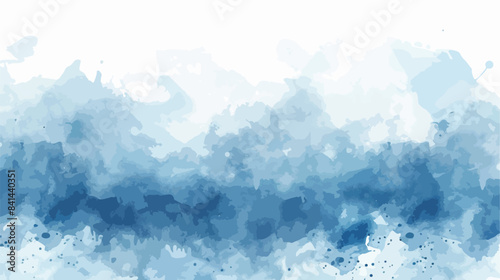 Vector blue abstract watercolor background flat vector