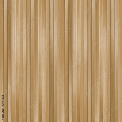 Vector wooden panel background. Vertical realistic light brown wood grain texture, natural textured wall, top view of empty wooden floor. Timber planks, textured striped wood surface.