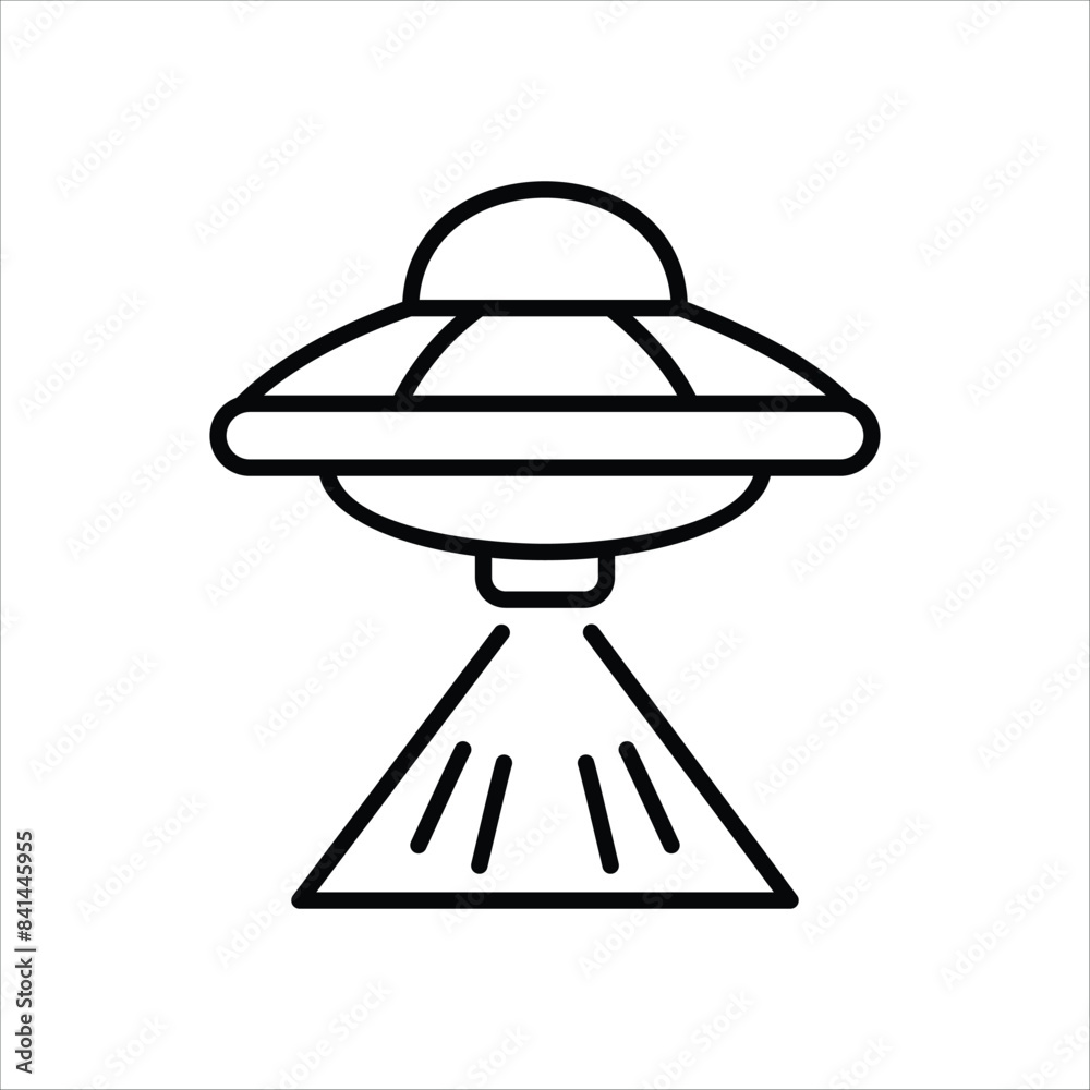 Alien Ship vector icon Alien Ship vector icon