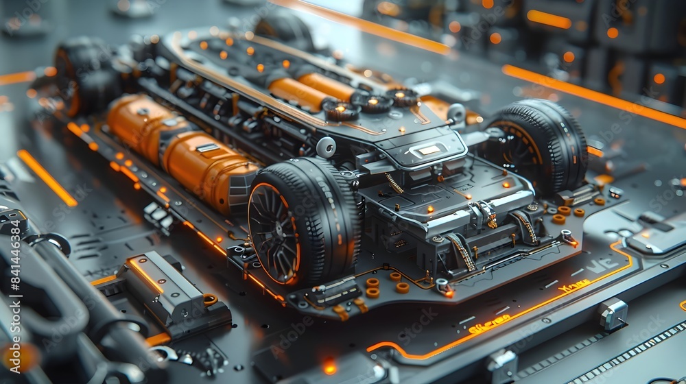 Innovative Electric Car Battery System with Streamlined Product Design ...