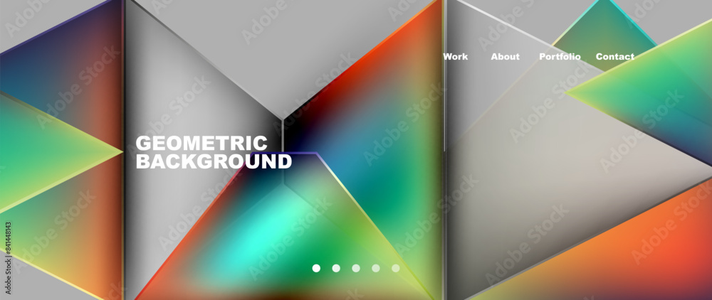 Gradient triangle geometric minimal wallpaper Gradient triangle geometric minimal wallpaper