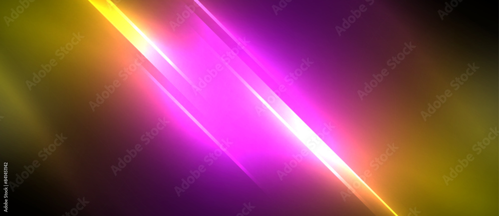 Neon dynamic diagonal light rays background. Techno digital geometric concept design for wallpaper, banner, presentation, background Neon dynamic diagonal light rays background. Techno digital geometric concept design for wallpaper, banner, presentation, background