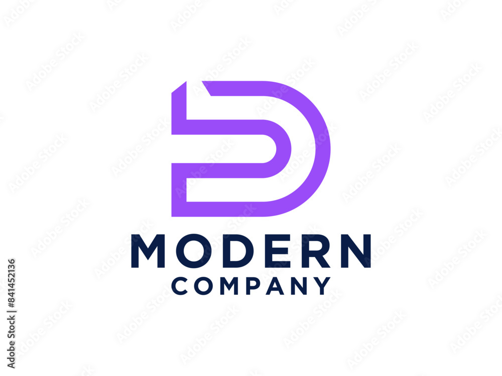 D letter creative monogram. D letter creative monogram.