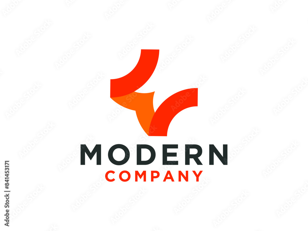 Letter W Modern logo template.