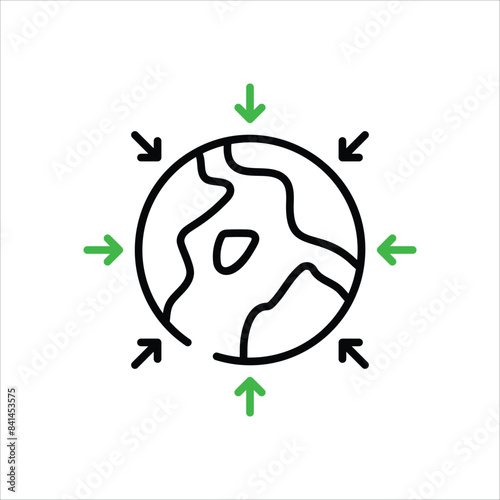 Gravity  vector icon