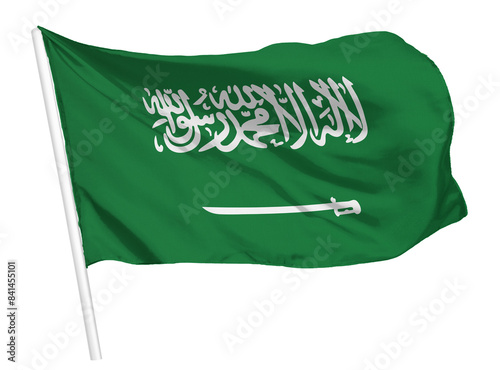Fotografi Saudi Arabian flag png waving, national symbol graphic