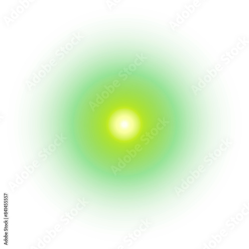 PNG bright green light gradient effect sticker, transparent background