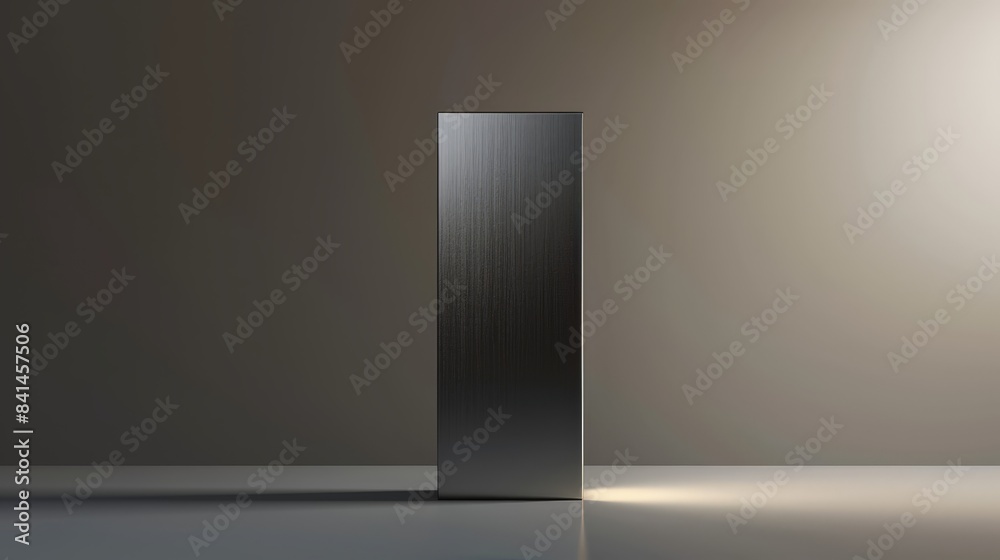 A podium with a brushed metal finish, offering a sleek and contemporary look that complements modern art or cutting-edge technology products. A podium with a brushed metal finish, offering a sleek and contemporary look that complements modern art or cutting-edge technology products.