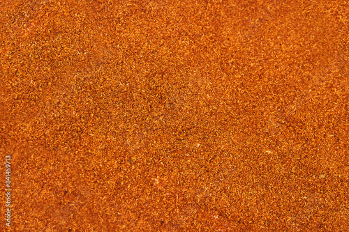 Flat lay of paprika powder. Sweet Red Chili Powder. Paprika Powder for Garnish, Season, make spice rubs or marinades.