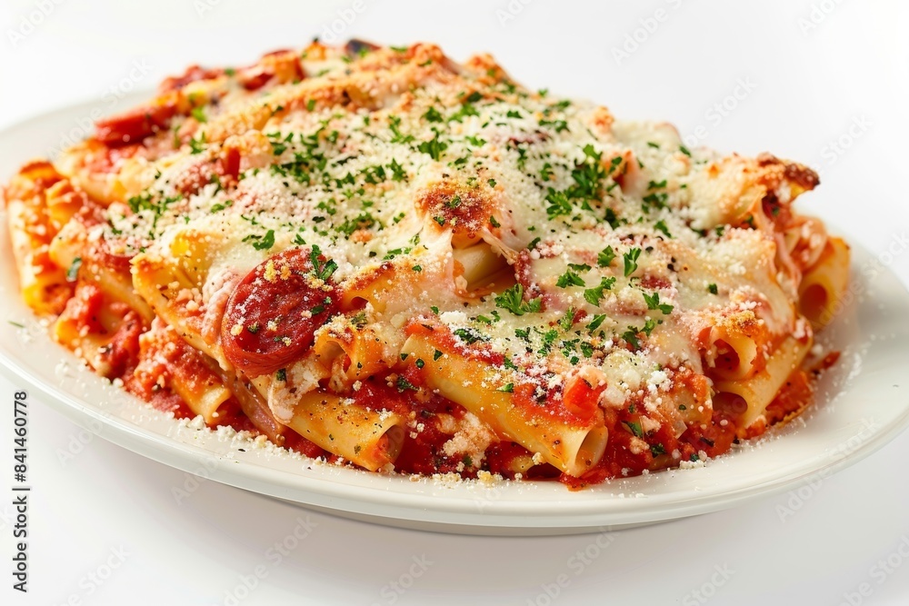 Satisfying Baked Ziti with Sweet Italian Sausage and Mozzarella Satisfying Baked Ziti with Sweet Italian Sausage and Mozzarella