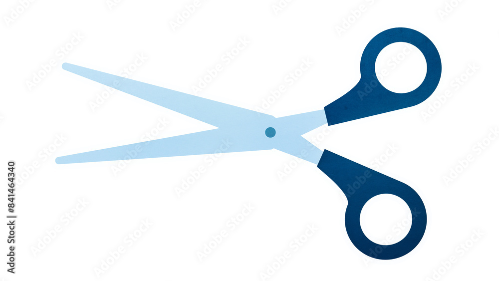 Papercraft blue scissors transparent png Papercraft blue scissors transparent png