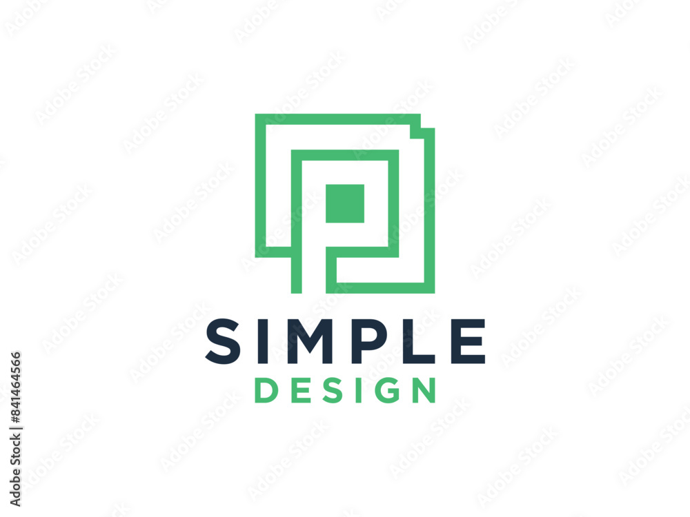 Letter P logo design template. Letter P logo design template.