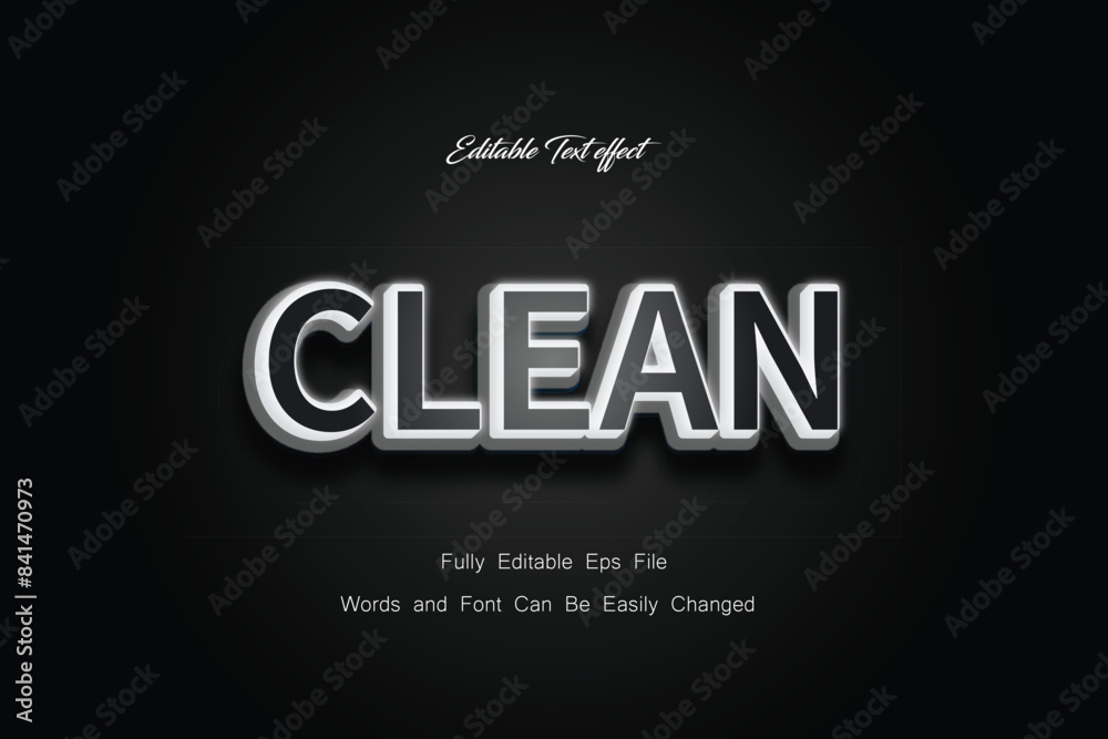 Clean Editable text effect with background Clean Editable text effect with background