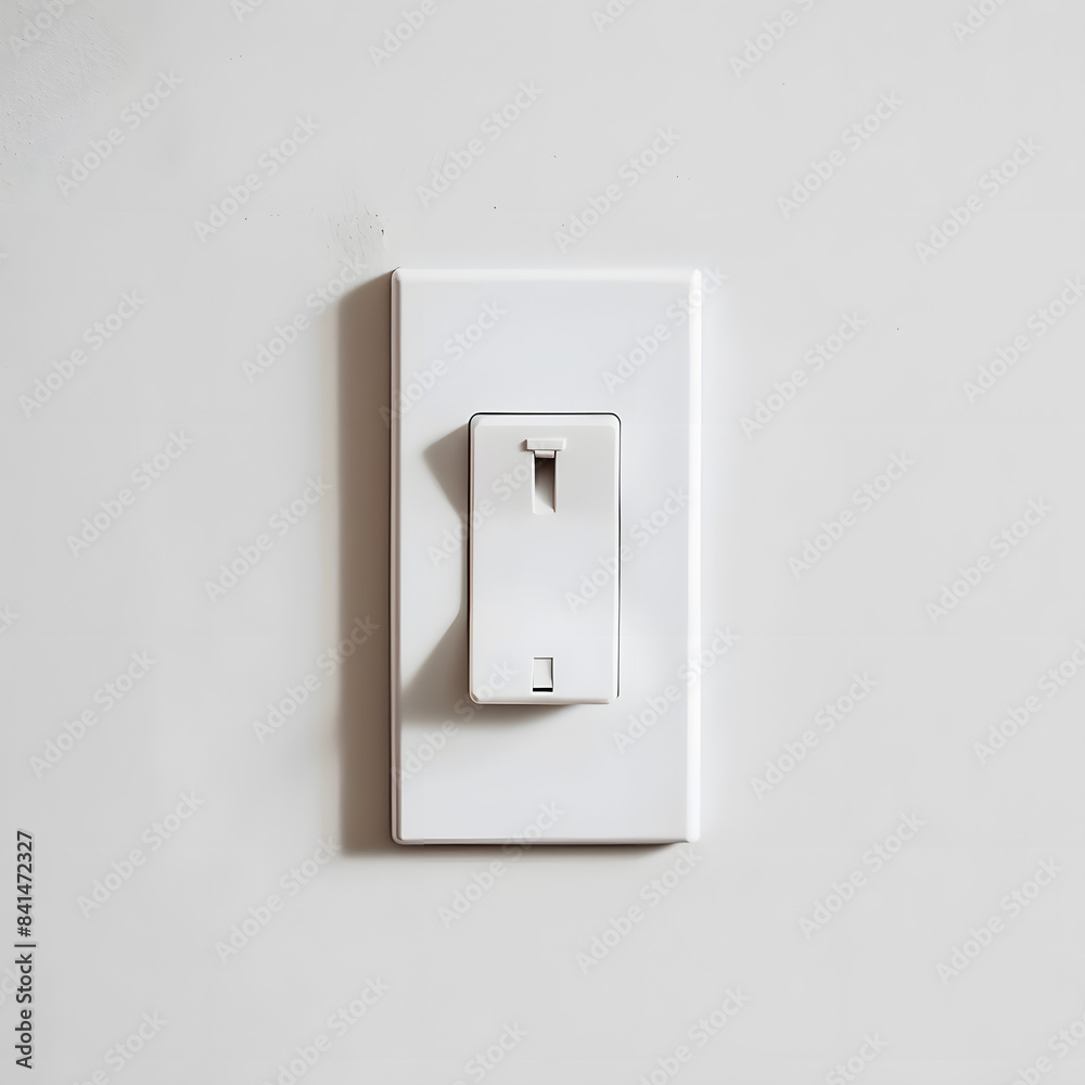 clean white light switch on a white wall clean white light switch on a white wall