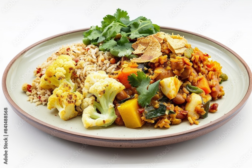 Indonesian Nasi Goreng with Balinese Vegetable Curry Indonesian Nasi Goreng with Balinese Vegetable Curry