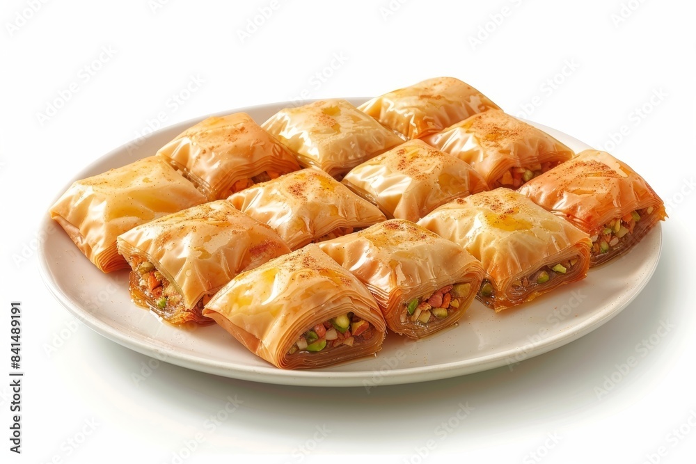 Savory Baklava Roll-Ups: Sweet, Nutty, and Crisp Dessert Savory Baklava Roll-Ups: Sweet, Nutty, and Crisp Dessert