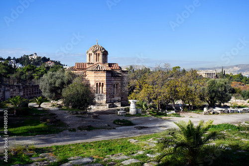 Greece, Athens, Agora with Church photo