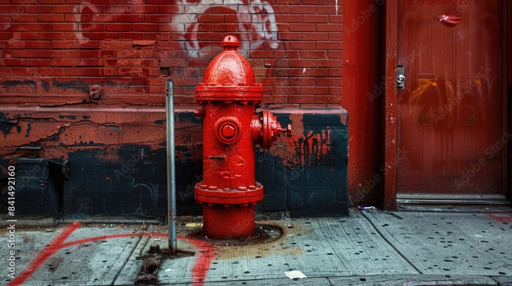 Standing Guard: A City Sidewalk's Red Fire Hydrant Sentinel
Standing Guard: A City Sidewalk's Red Fire Hydrant Sentinel
